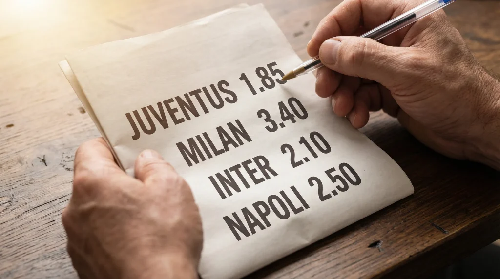 Come leggere le quote decimali nelle scommesse calcio: tabella con probabilità implicite e margine bookmaker